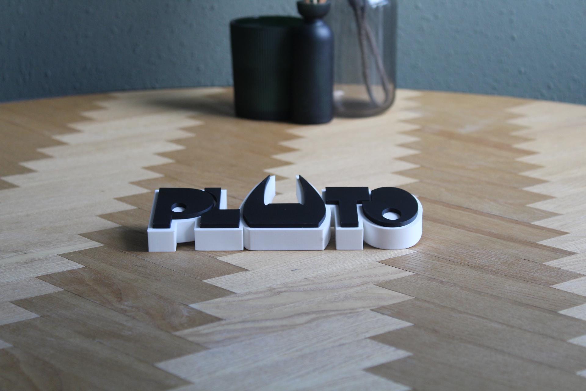 Pluto Logo | Osamu Tezuka | Anime | Manga Klassiker | 3D Druck Figur