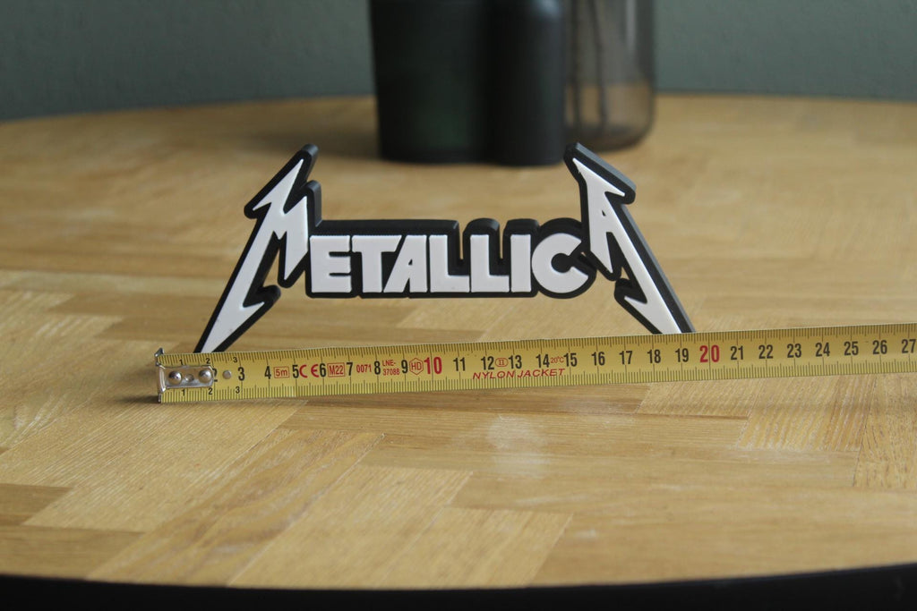 Metallica Logo | Heavy Metal | Rock Band | Musik | 3D Druck Logo