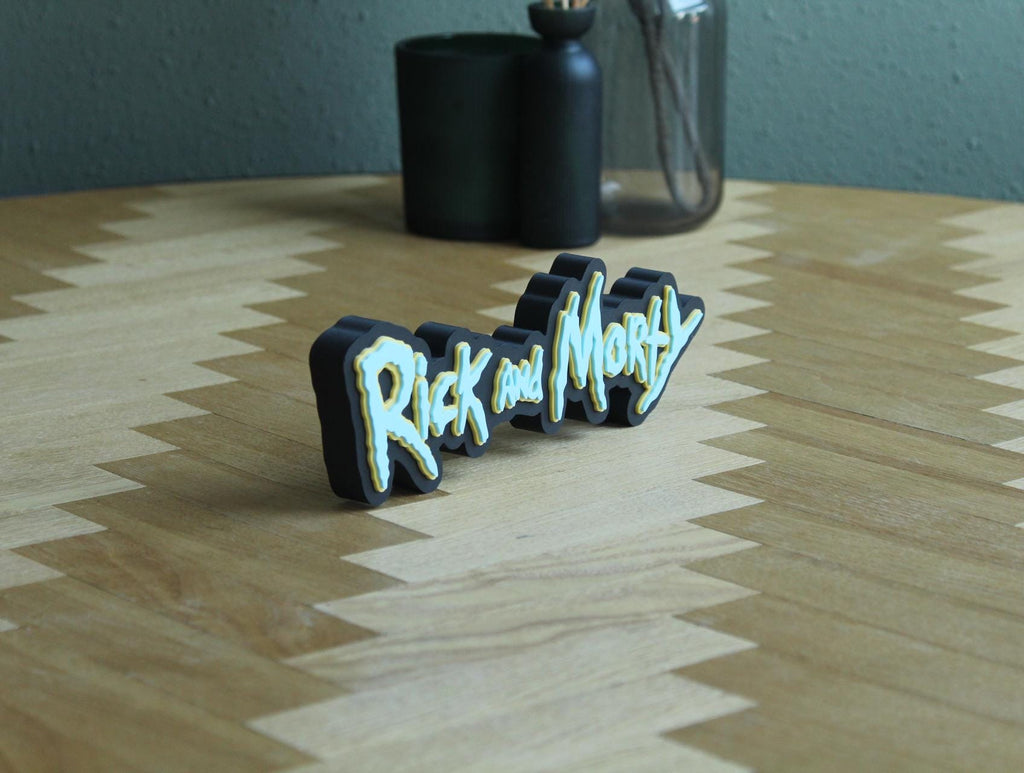 Rick and Morty Logo | Rick Sanchez | Morty Smith | Sci-Fi Animation | 3D Druck Logo