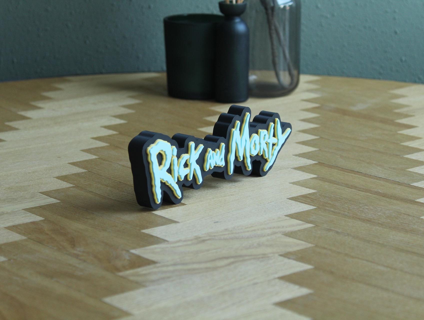 Rick and Morty Logo | Rick Sanchez | Morty Smith | Sci-Fi Animation | 3D Druck Logo