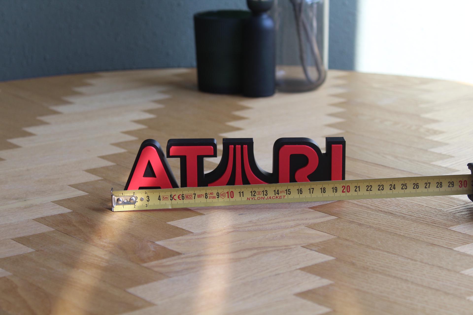 Atari Logo | Retro Gaming | Klassiker Konsole | 3D Druck Figur