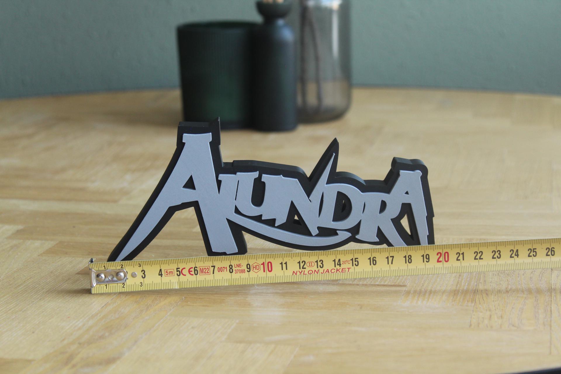 Alundra Logo | Alundra | JRPG | Playstation | Fantasy | 3D Druck Logo