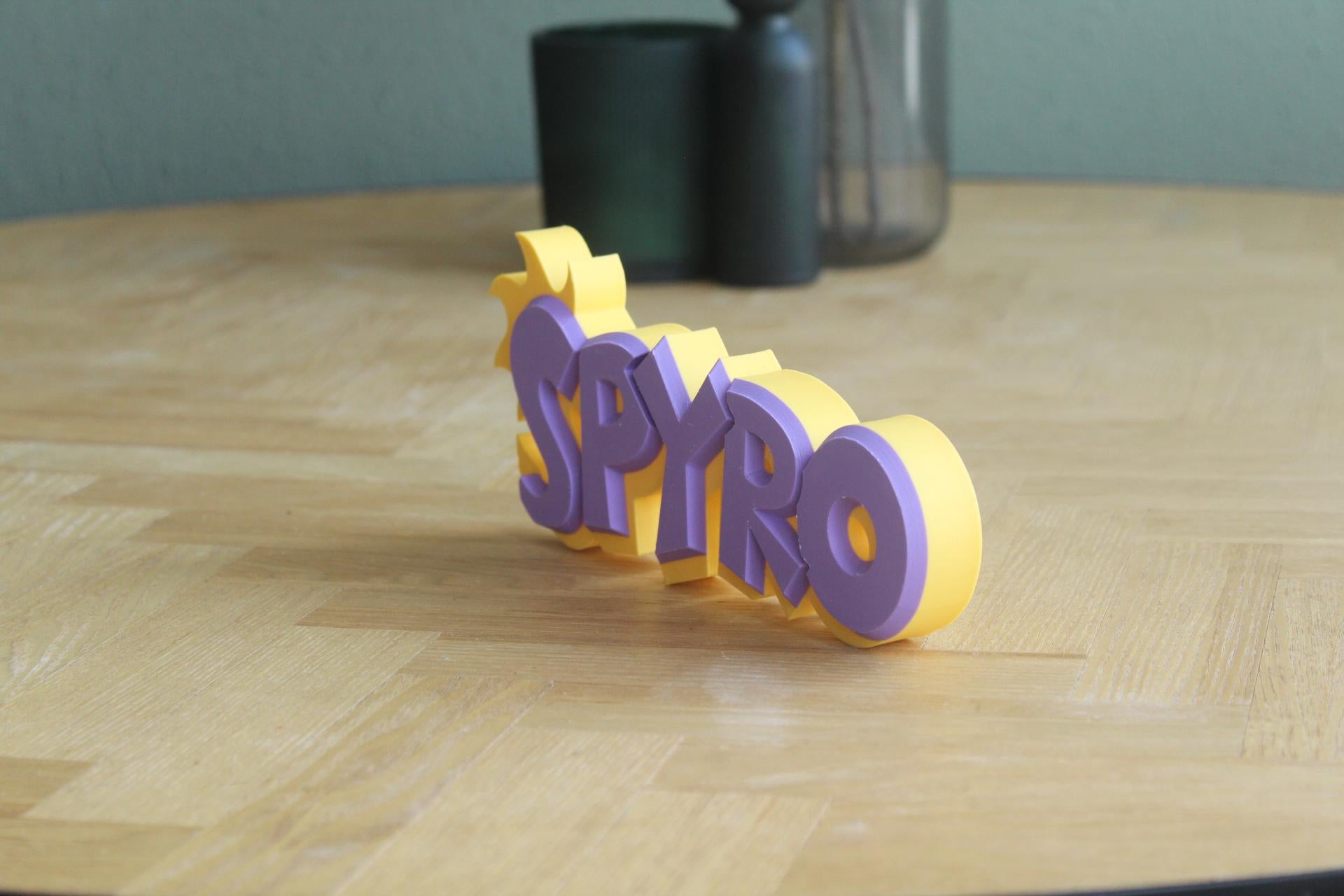 Spyro the Dragon Logo | Spyro | Videospiel | Playstation | Fantasy | 3D Druck Logo