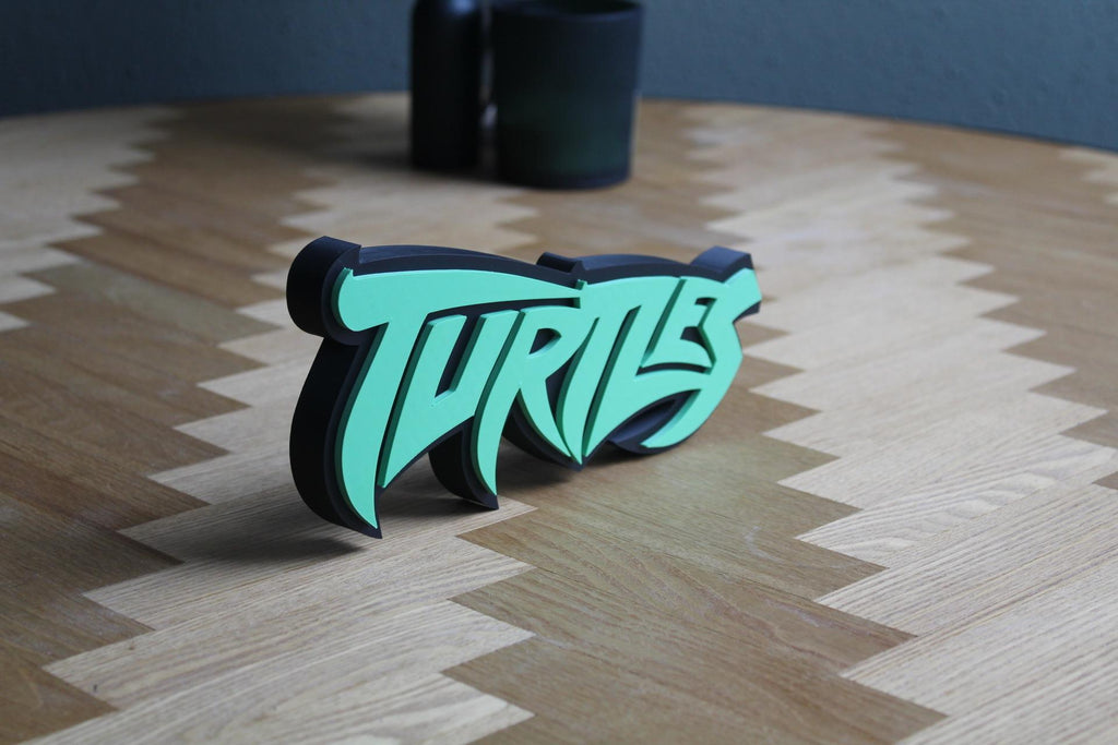 Ninja Turtles Logo | 3D Druck Deko | Actionhelden der 80er | Kultfilm und Serie