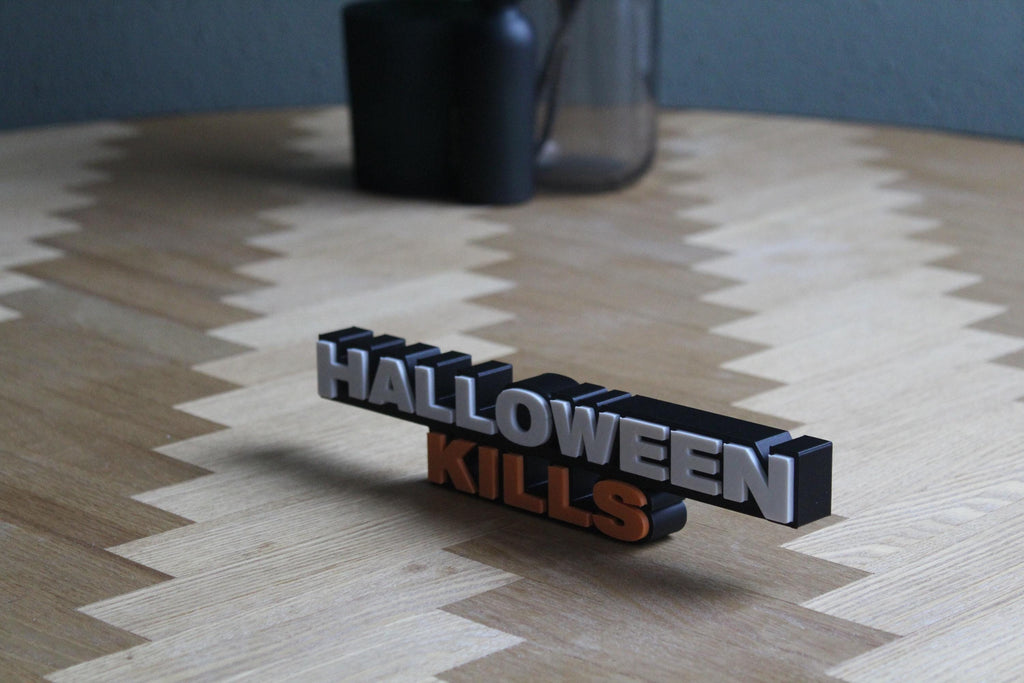 Halloween Kills Logo | 3D-gedruckte Dekoration | Michael Myers | Horror-Fanartikel Figur