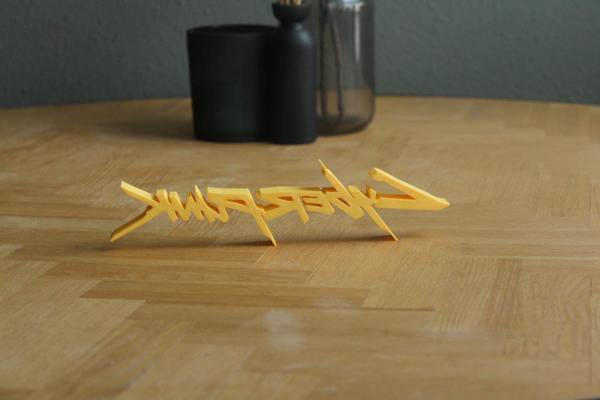 Cyberpunk Logo | Night City | V | Dystopie | Cyberware | 3D Druck Logo