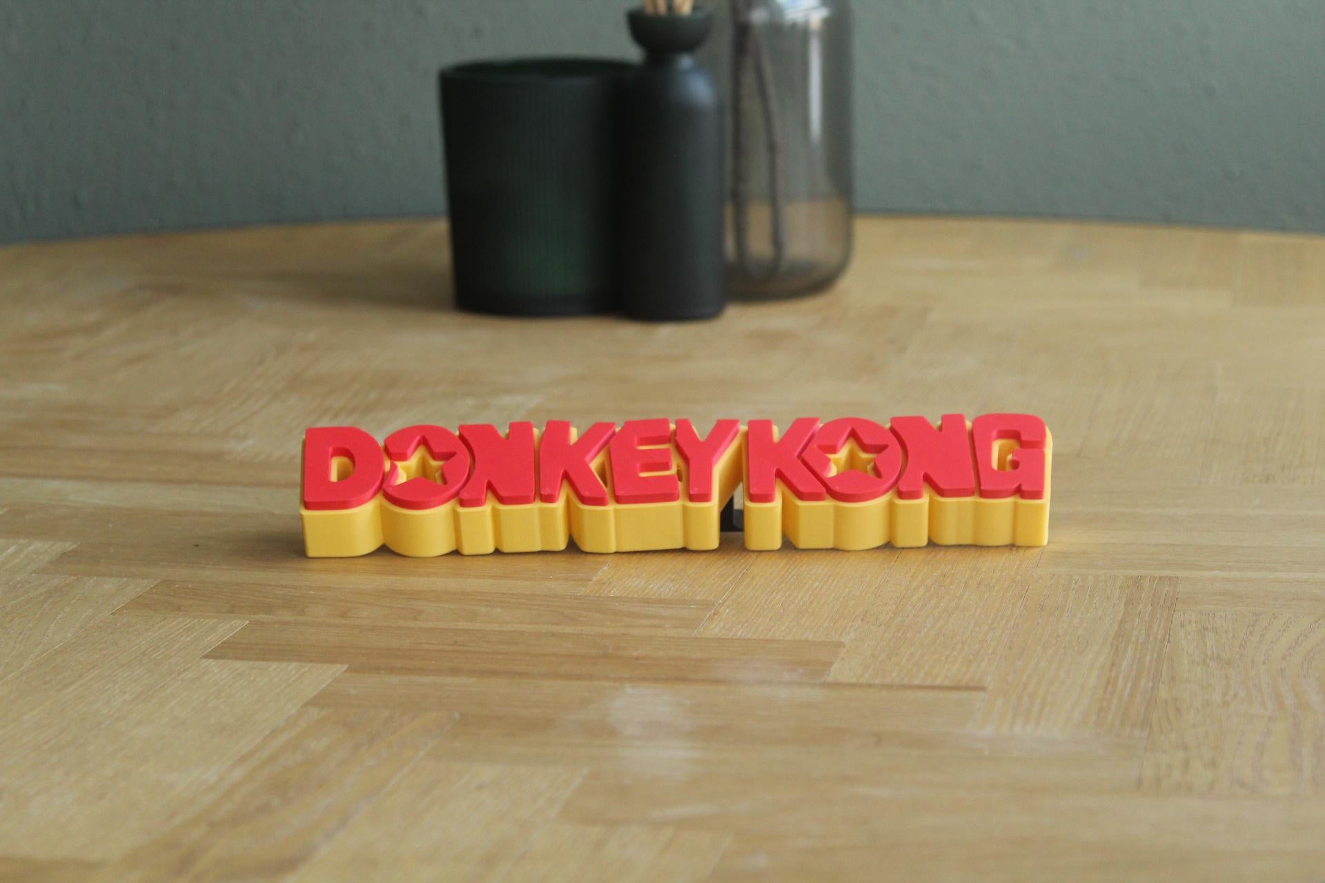 Donkey Kong Logo | Donkey Kong | Nintendo | Retro Videospiel | 3D Druck Logo