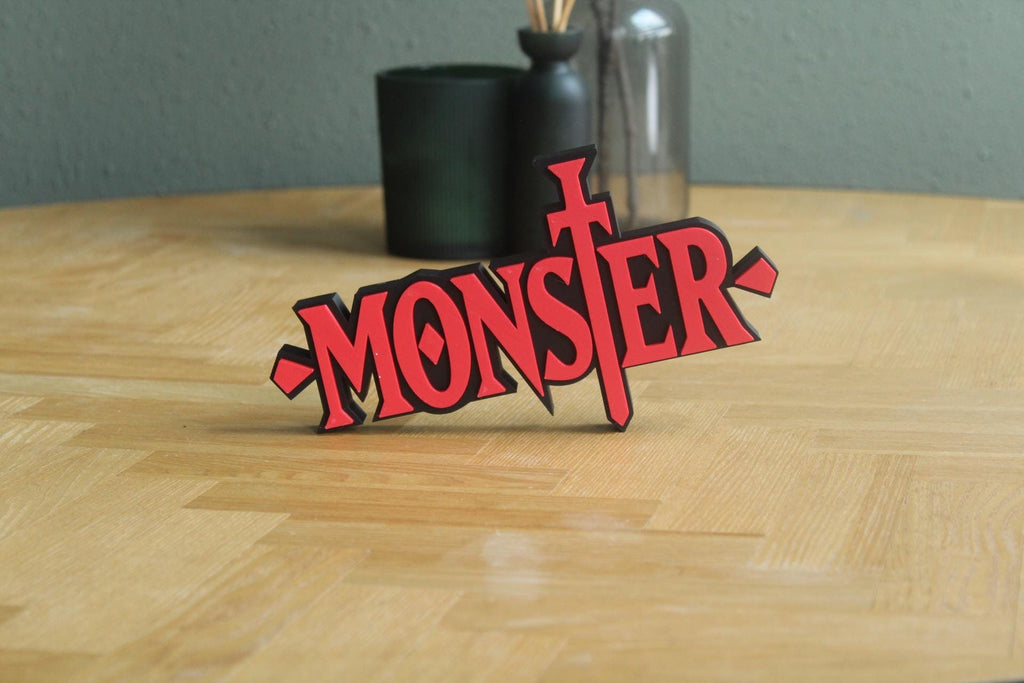 Monster Logo | Dr. Kenzo Tenma | ohan Liebert | Anime | Manga | 3D Druck Logo