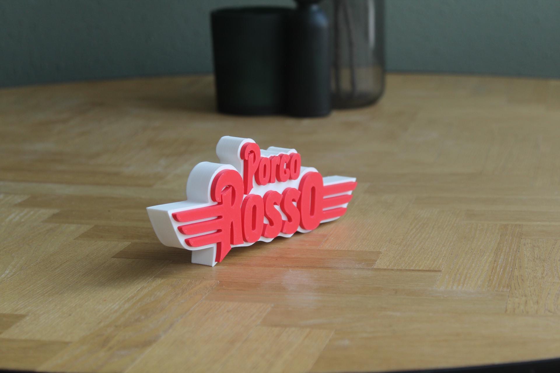 Porco Rosso Logo | Marco Pagot | Fioravante  | Studio Ghibli | Anime | 3D Druck Logo