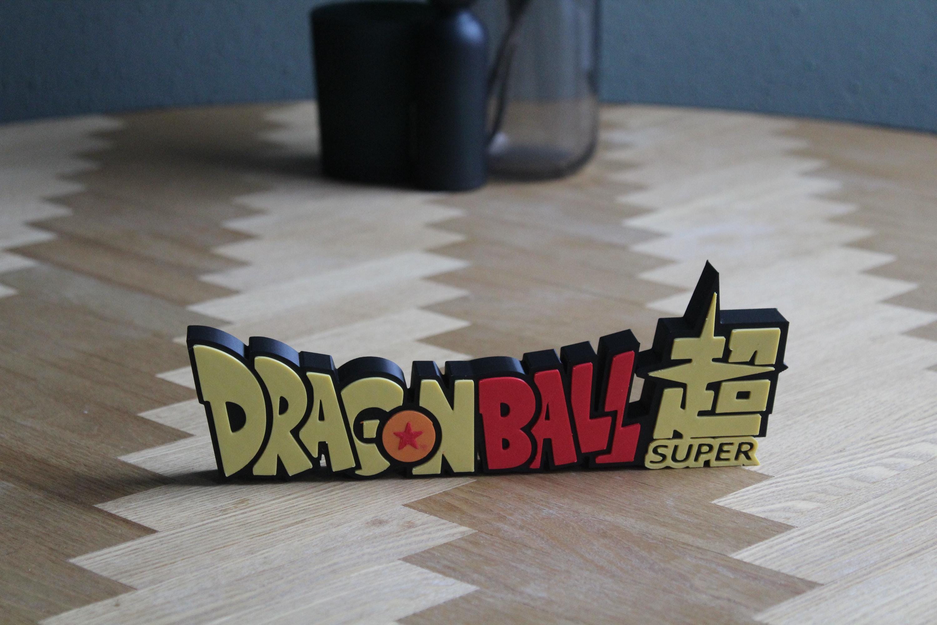 Dragon Ball Super Logo | Goku Vegeta Anime Figur | 3D Druck Fanartikel | Manga Geschenkidee | Otaku Zimmerdeko | Kamehameha Deko