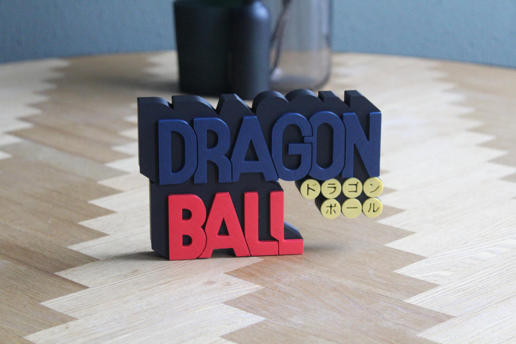 Dragon Ball Classic Logo 3D Druck | Anime Deko | Goku und Abenteuer | Dragon Ball Fanartikel | Manga Design | Geschenk für Anime-Fans