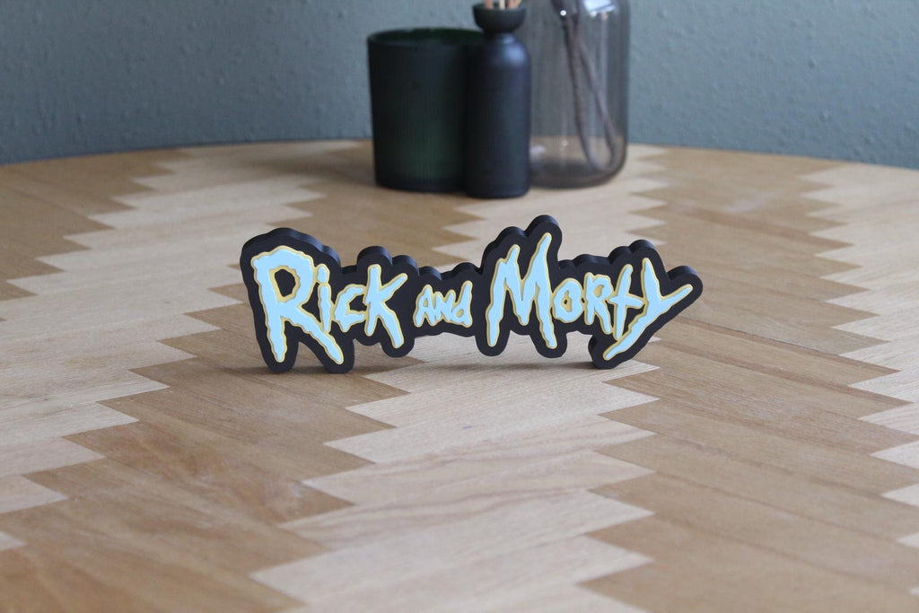 Rick and Morty Logo | Rick Sanchez | Morty Smith | Sci-Fi Animation | 3D Druck Logo