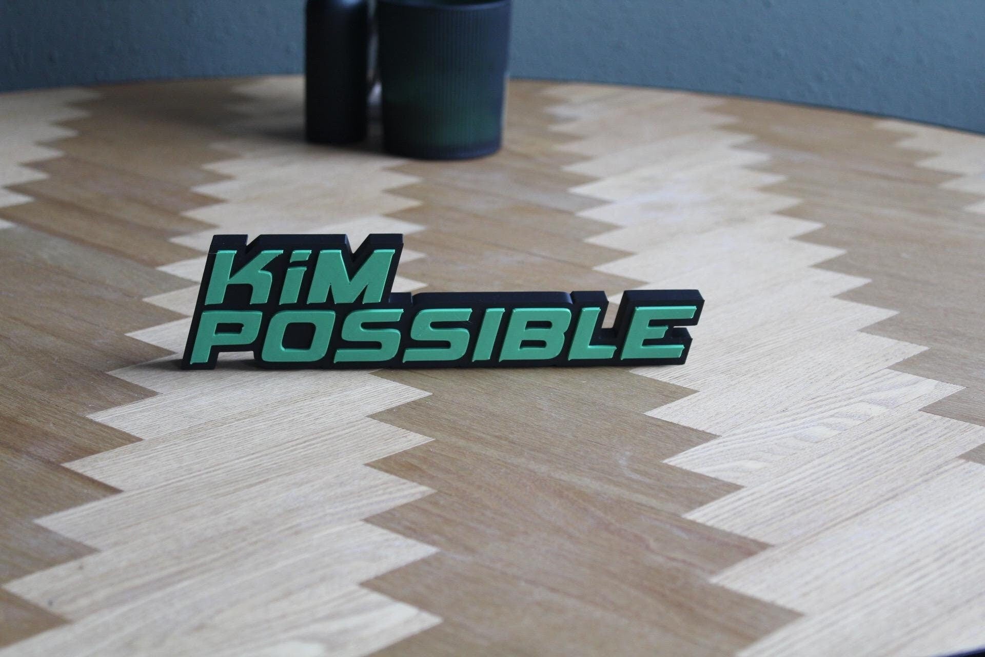 Kim Possible Logo | 3D Druck Deko | Actionheldin aus den 2000ern | Kultserie