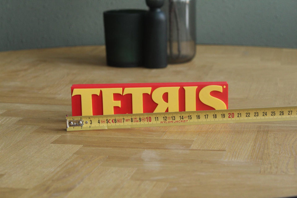 Tetris Logo | Retro Puzzle | Klassisches Spiel | Videospiel | 3D Druck Logo