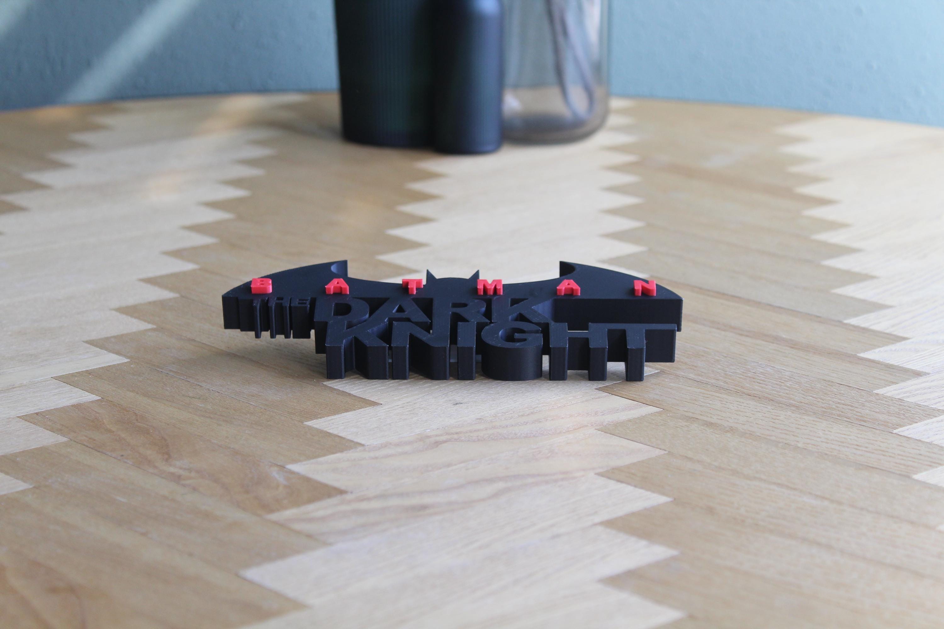 Batman The Dark Knight Logo | Joker Symbol | Superhelden Deko | Gotham City | 3D Druck Figur | Batman Geschenk