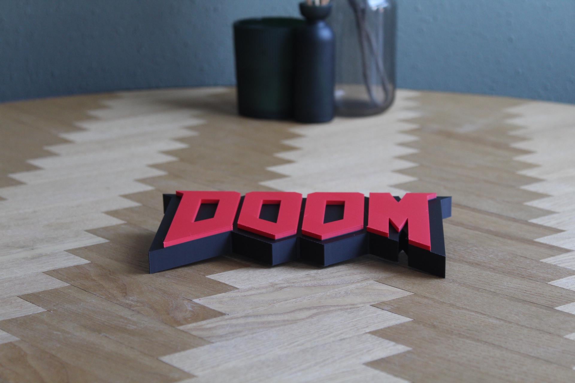 Doom Logo | Doom Slayer | Hellspawn | Nostalgie | Classic Shooter | 3D Druck Figur