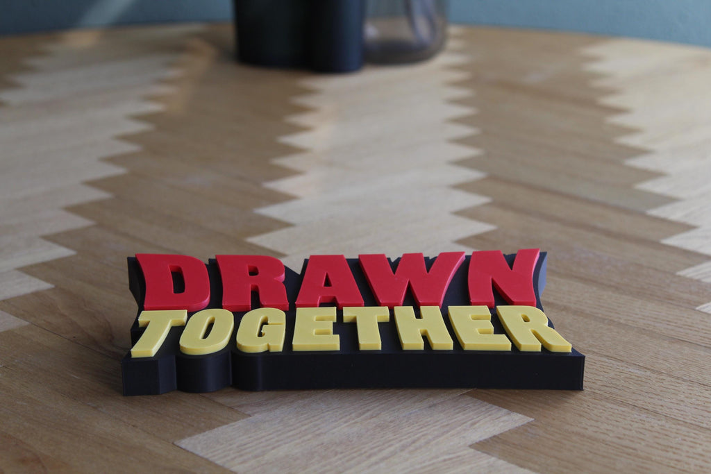 Drawn Together Logo | Kultserie Animation | Cartoon Dekoration | 3D Druck Figur