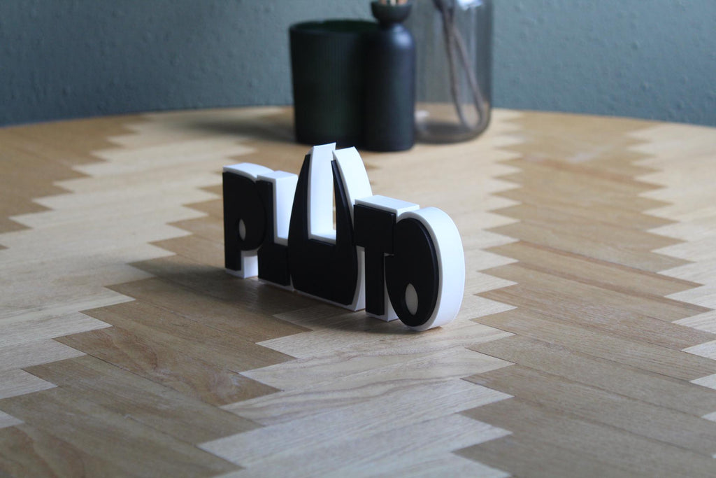 Pluto Logo | Osamu Tezuka | Anime | Manga Klassiker | 3D Druck Figur