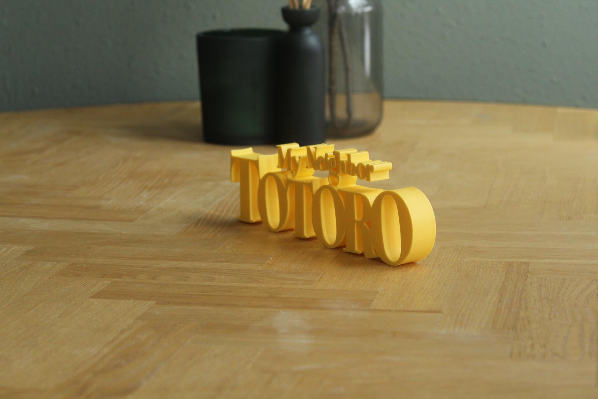 My Neighbor Totoro Logo | Totoro | Studio Ghibli | Anime | 3D Druck Logo