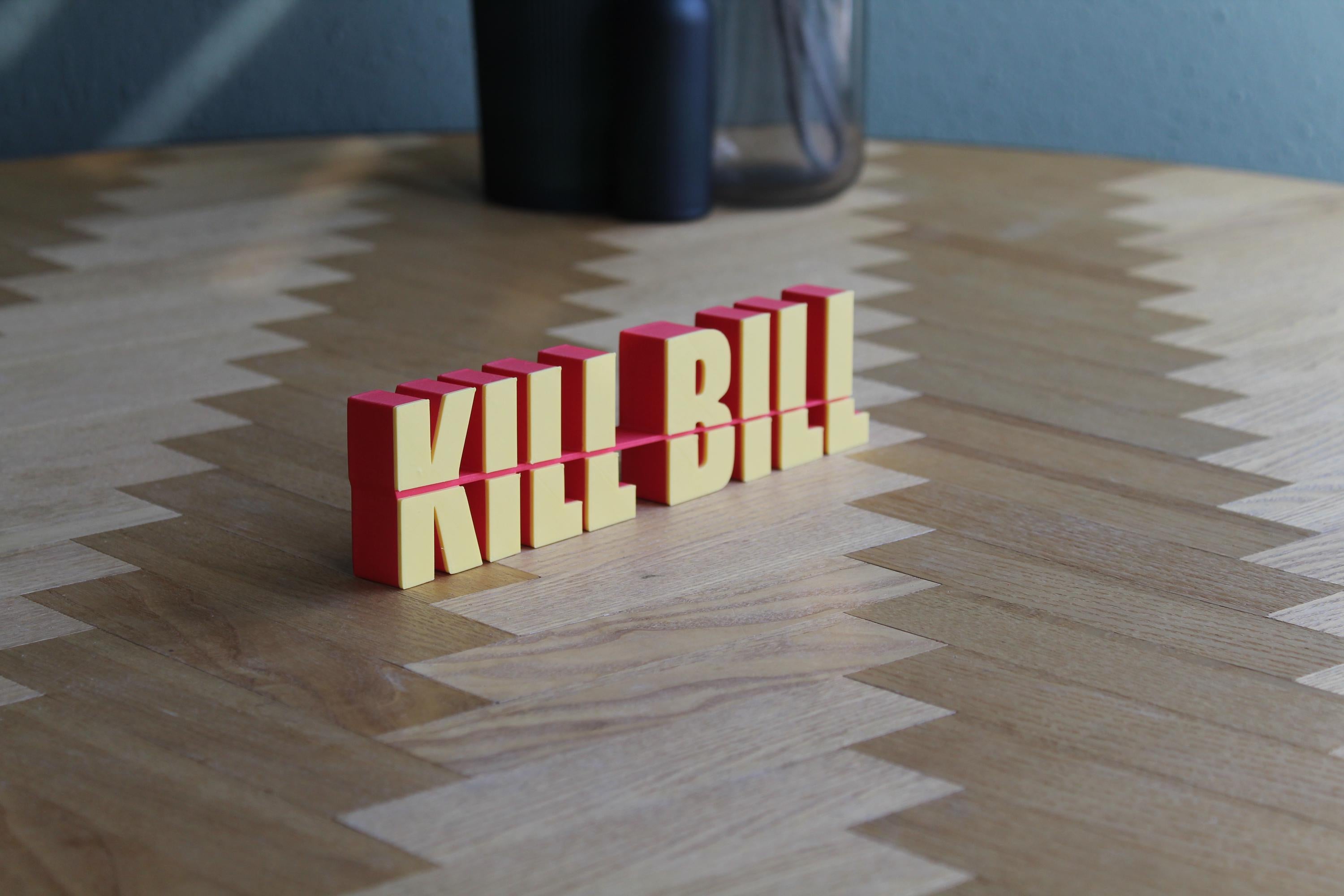 Kill Bill Logo | Beatrix Kiddo | Schild | Kultfilm Dekoration | 3D Druck Figur