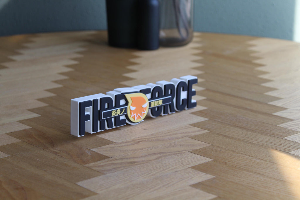 Fire Force Logo | Shinra Kusakabe | Anime Deko | Schild Wanddeko | 3D Druck Figur | Geschenkidee