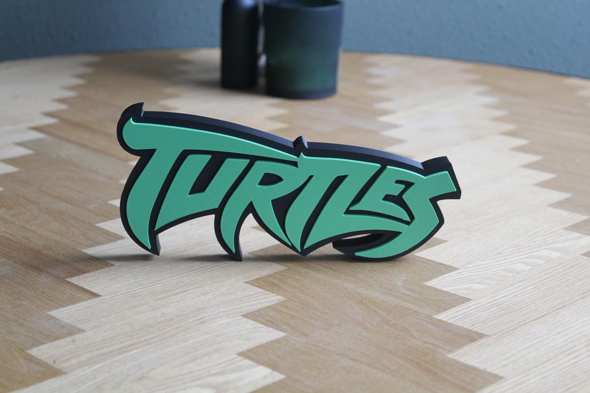 Ninja Turtles Logo | 3D Druck Deko | Actionhelden der 80er | Kultfilm und Serie