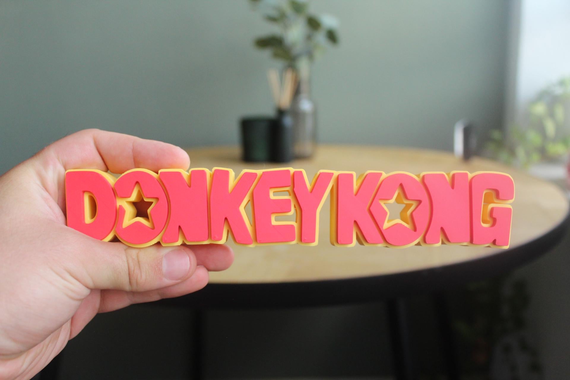 Donkey Kong Logo | Donkey Kong | Nintendo | Retro Videospiel | 3D Druck Logo