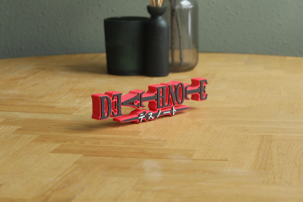 Death Note Logo | Light Yagami | L Ryuzaki | Ryuk | Anime | Manga | 3D Druck Logo