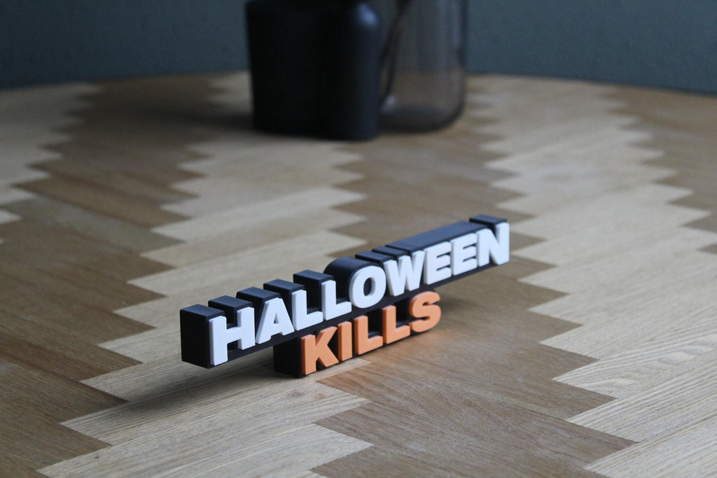 Halloween Kills Logo | 3D-gedruckte Dekoration | Michael Myers | Horror-Fanartikel Figur