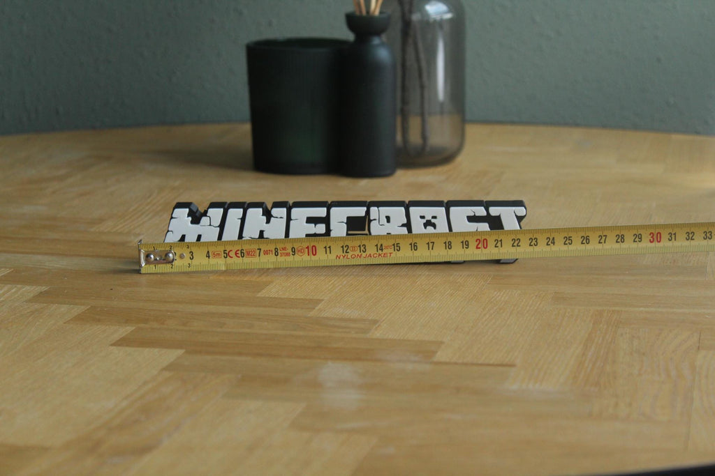 Minecraft Logo | Steve | Creeper | Sandbox | Videospiel | 3D Druck Logo