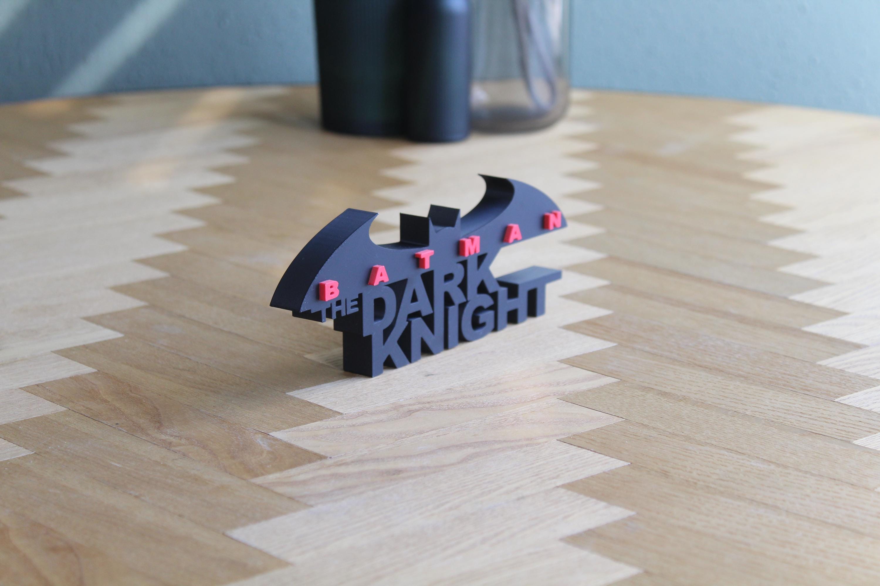 Batman The Dark Knight Logo | Joker Symbol | Superhelden Deko | Gotham City | 3D Druck Figur | Batman Geschenk