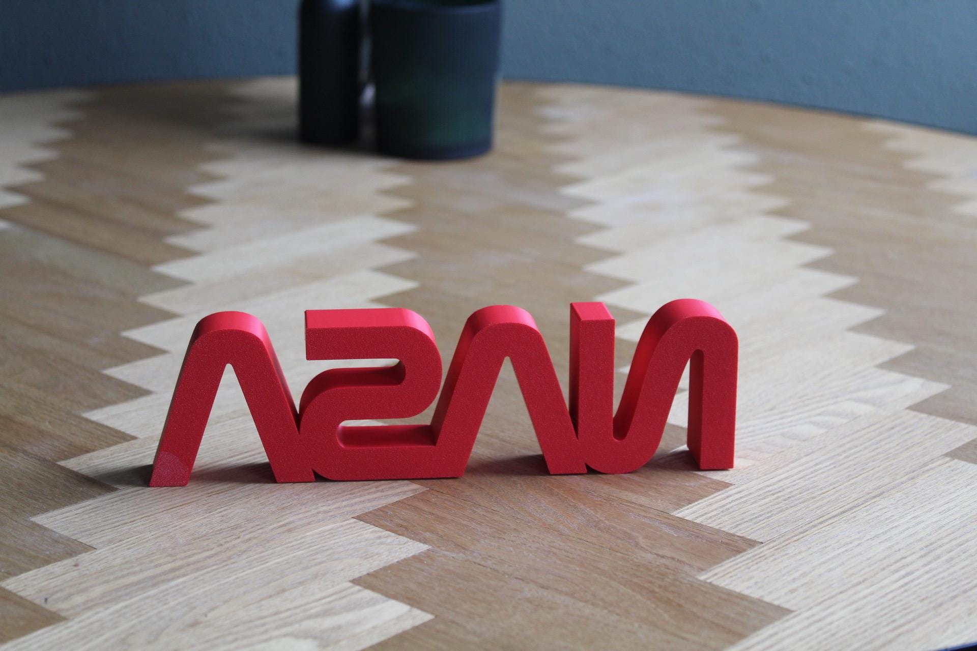 NASA Logo Deko | Raumfahrt Symbol | Astronomie | Weltraum Design | 3D Druck | NASA Geschenk | Schild