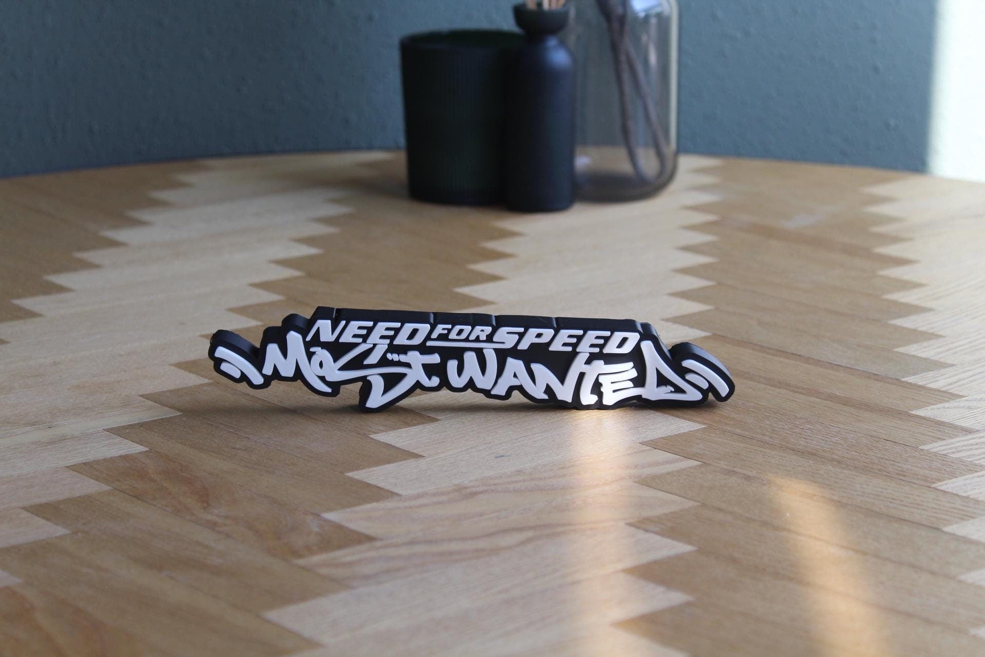 Need for Speed Most Wanted Logo | BMW M3 GTR | Playstation | Blacklist | 3D Druck Figur