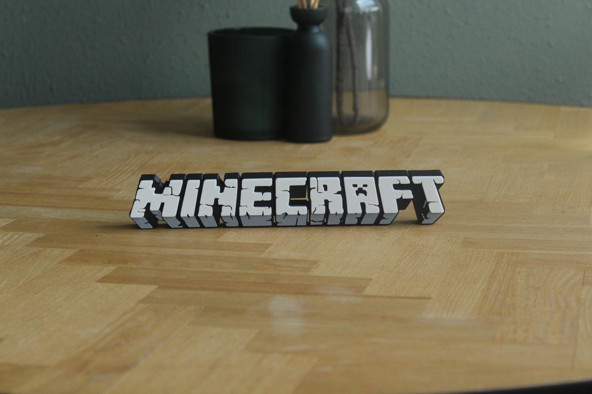 Minecraft Logo | Steve | Creeper | Sandbox | Videospiel | 3D Druck Logo