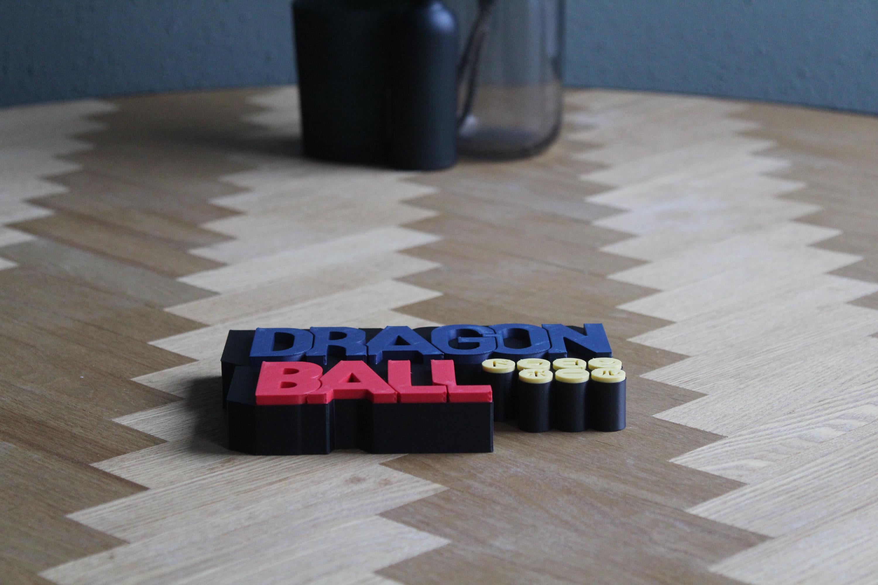 Dragon Ball Classic Logo 3D Druck | Anime Deko | Goku und Abenteuer | Dragon Ball Fanartikel | Manga Design | Geschenk für Anime-Fans