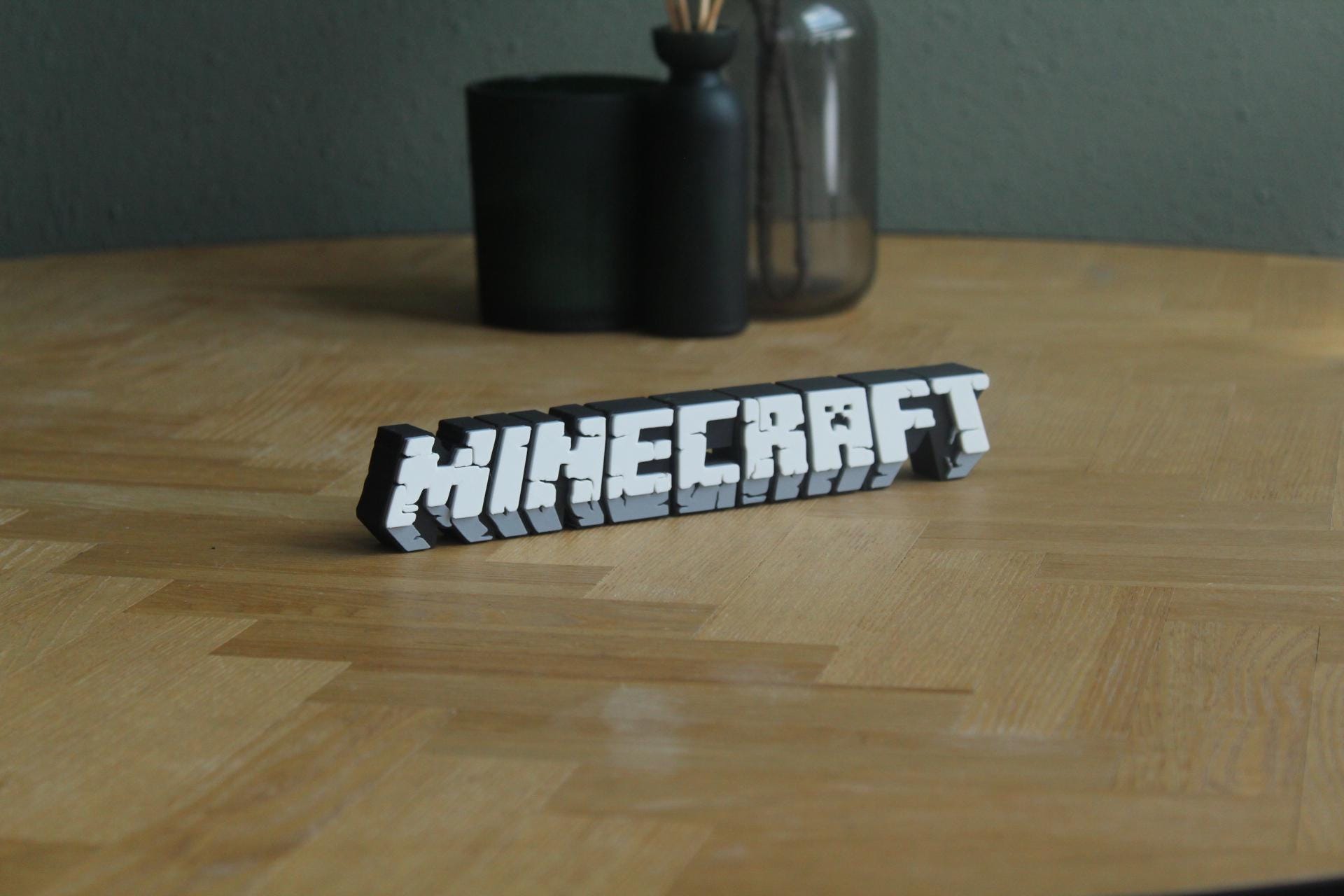 Minecraft Logo | Steve | Creeper | Sandbox | Videospiel | 3D Druck Logo