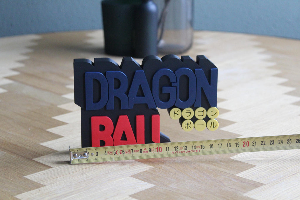 Dragon Ball Classic Logo 3D Druck | Anime Deko | Goku und Abenteuer | Dragon Ball Fanartikel | Manga Design | Geschenk für Anime-Fans