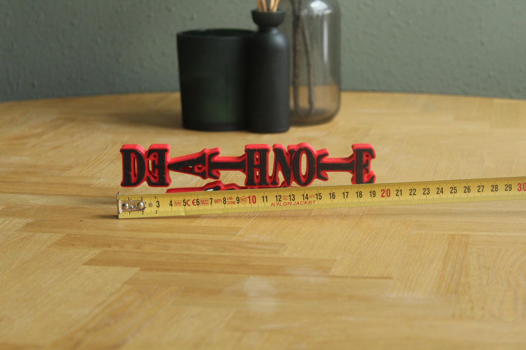 Death Note Logo | Light Yagami | L Ryuzaki | Ryuk | Anime | Manga | 3D Druck Logo