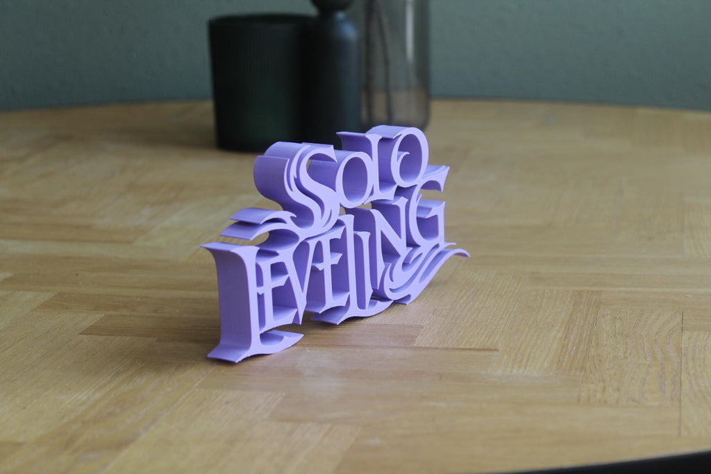 Solo Leveling Logo | Sung Jin-Woo | Anime | Manga | 3D Druck