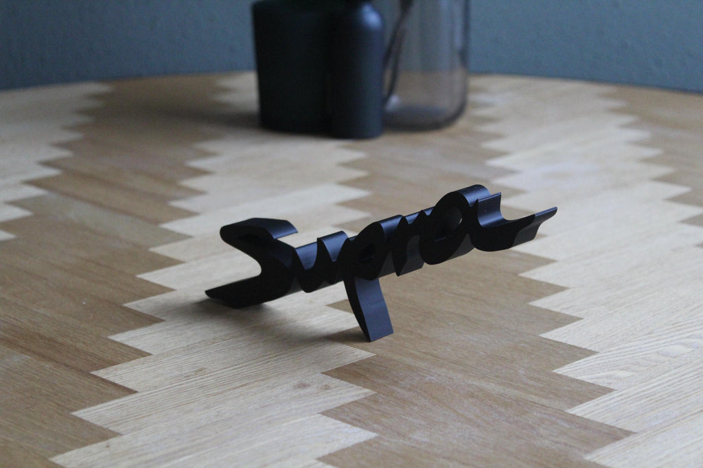 Toyota Supra Logo | JDM Car Deko | 3D Druck Figur | Garage Deko | Auto Fan Geschenk | MK4 MK5 Supra Tuning Zubehör | JDM Geschenkidee