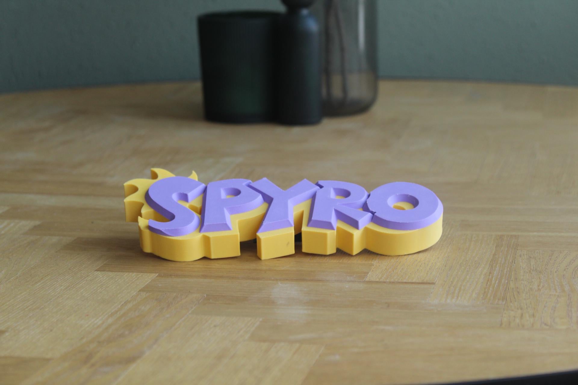Spyro the Dragon Logo | Spyro | Videospiel | Playstation | Fantasy | 3D Druck Logo
