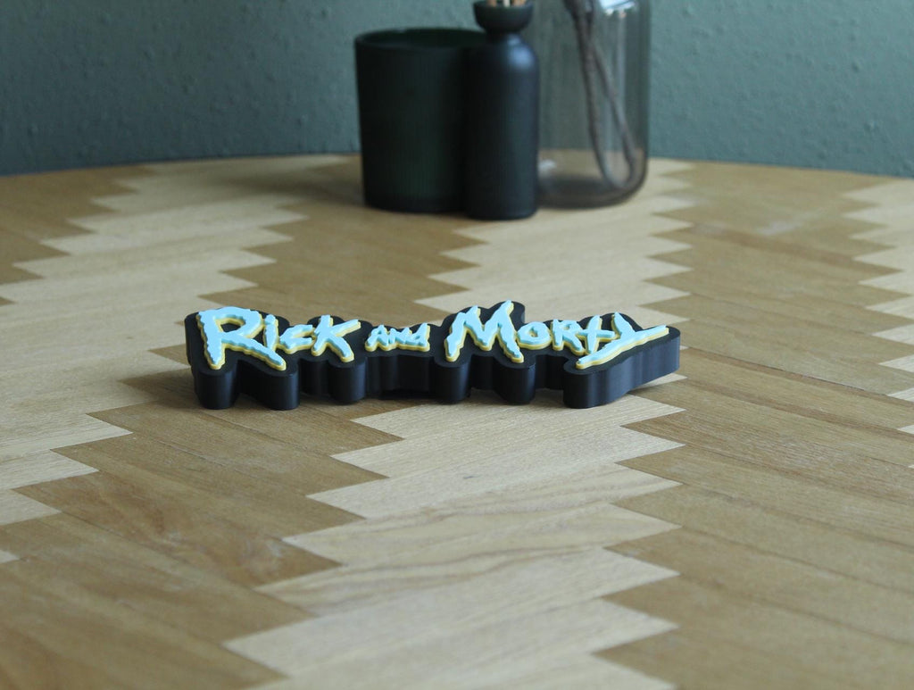 Rick and Morty Logo | Rick Sanchez | Morty Smith | Sci-Fi Animation | 3D Druck Logo