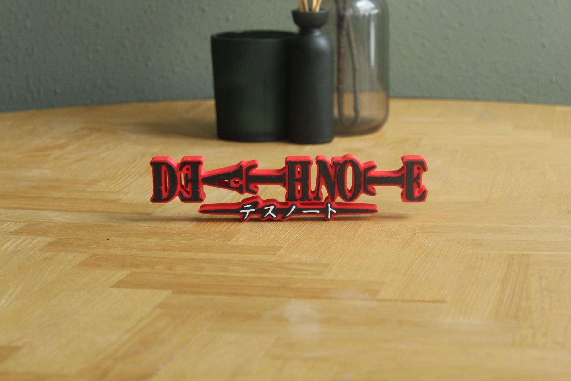 Death Note Logo | Light Yagami | L Ryuzaki | Ryuk | Anime | Manga | 3D Druck Logo