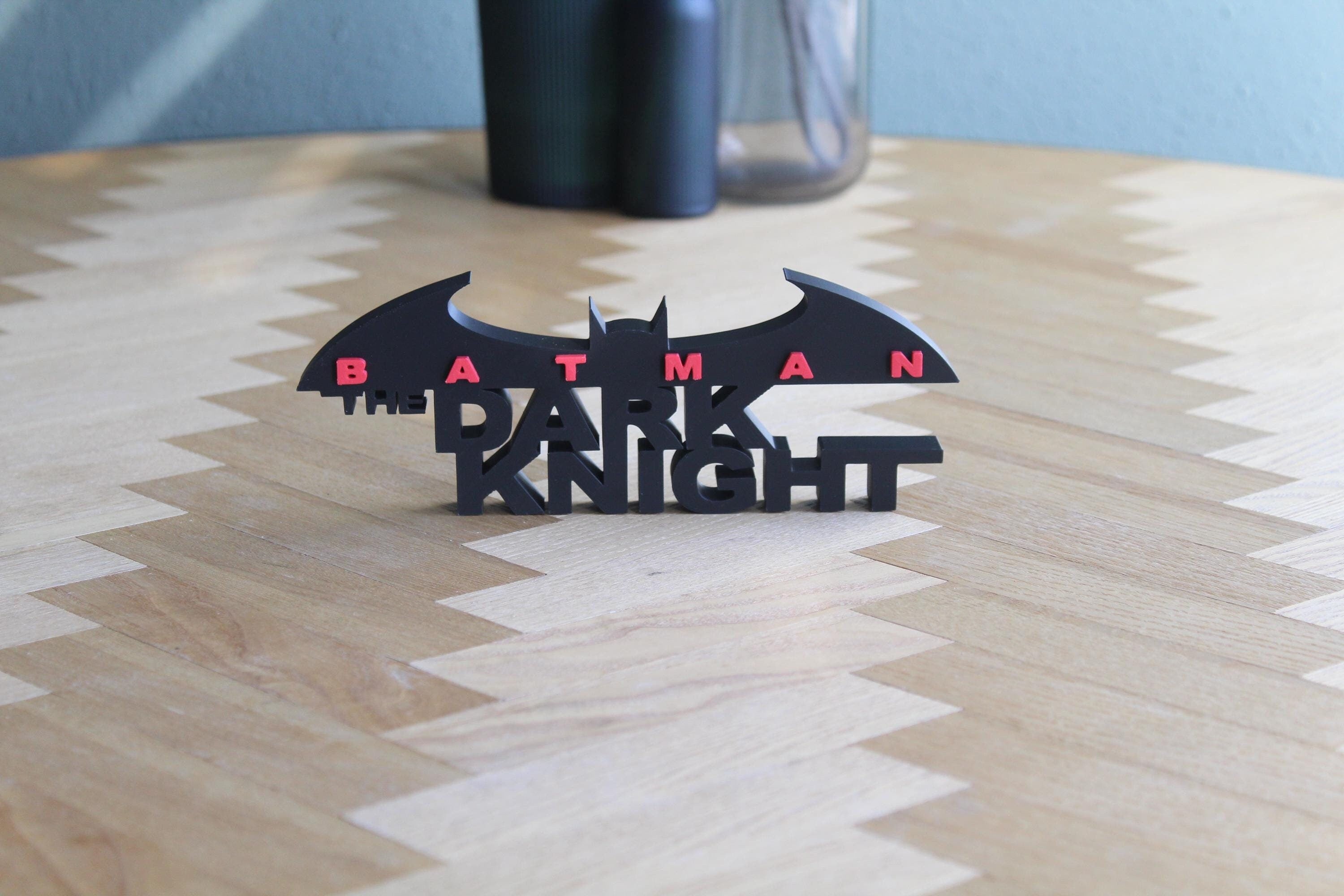 Batman The Dark Knight Logo | Joker Symbol | Superhelden Deko | Gotham City | 3D Druck Figur | Batman Geschenk