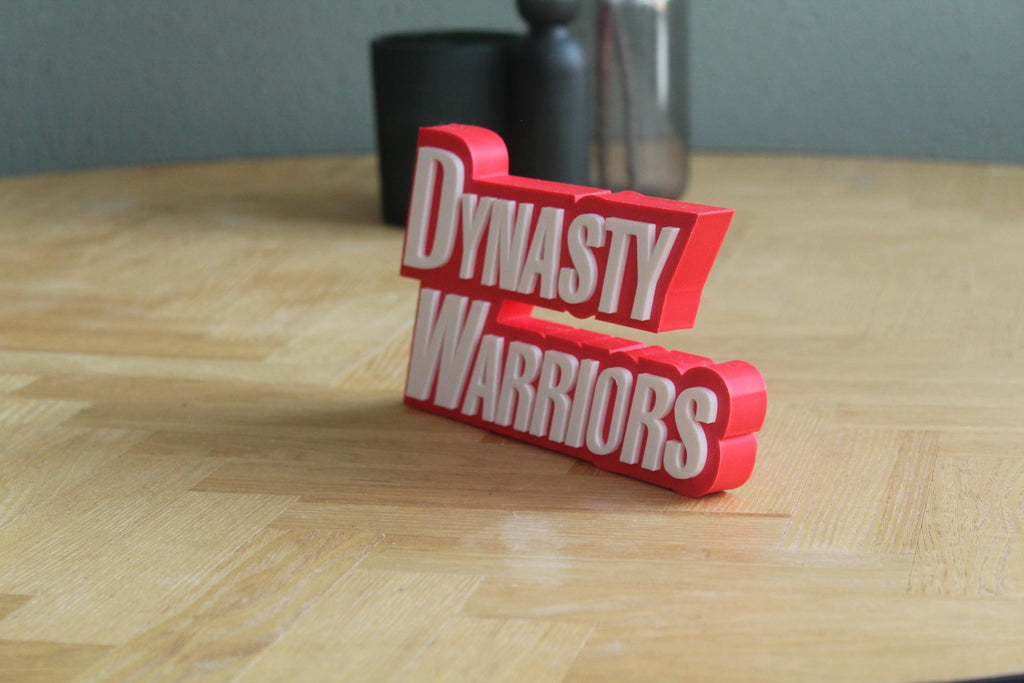 Dynasty Warriors Logo | Lu Bu | Koei Tecmo | Videospiel | 3D Druck Logo