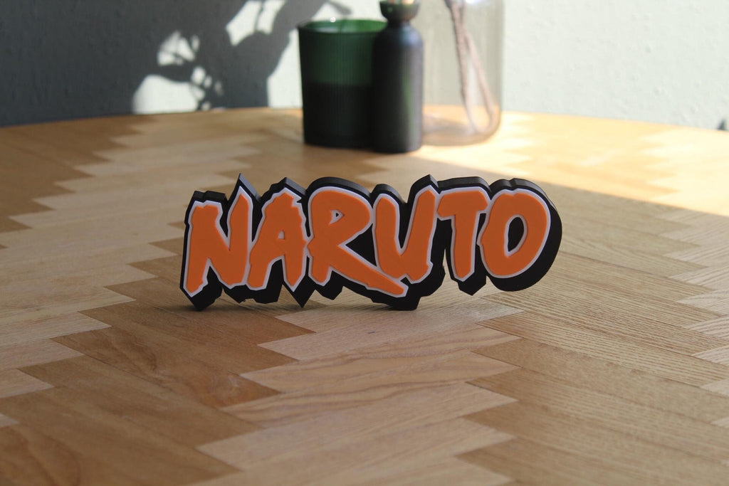 Naruto Logo | Naruto Uzumaki | Sasuke Uchiha | Itachi Uchiha | Anime | Manga | 3D Druck Logo