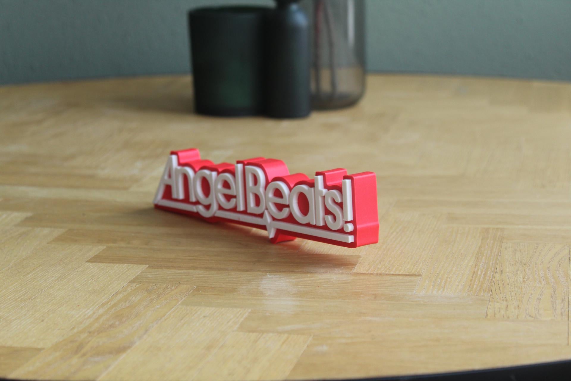 Angel Beats! Logo | Otonashi | Drama | Anime| Manga | 3D Druck Logo