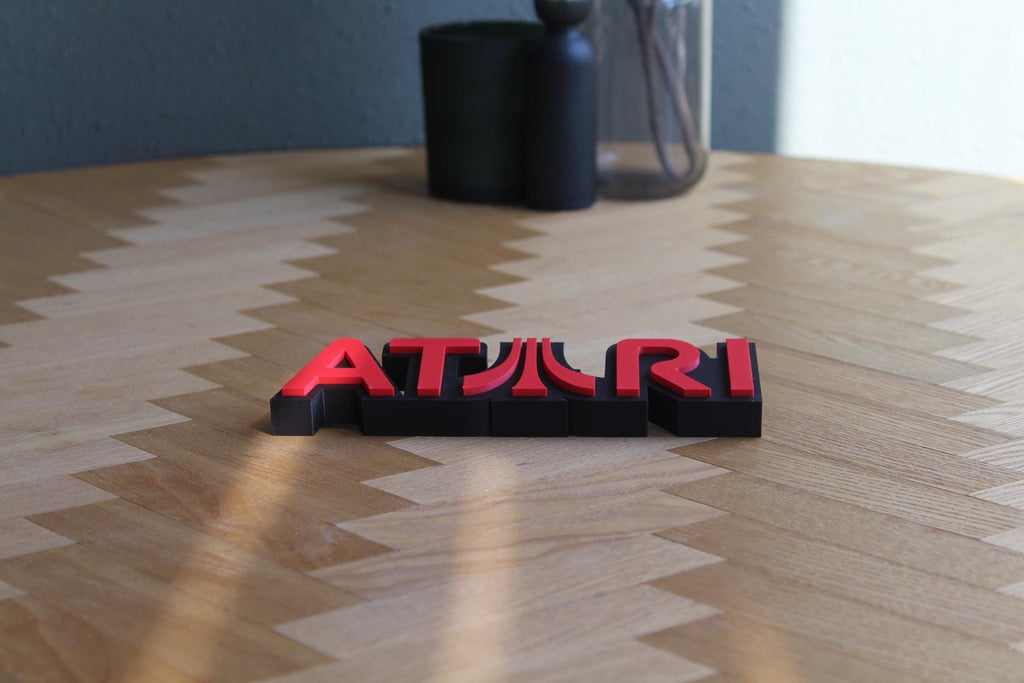 Atari Logo | Retro Gaming | Klassiker Konsole | 3D Druck Figur