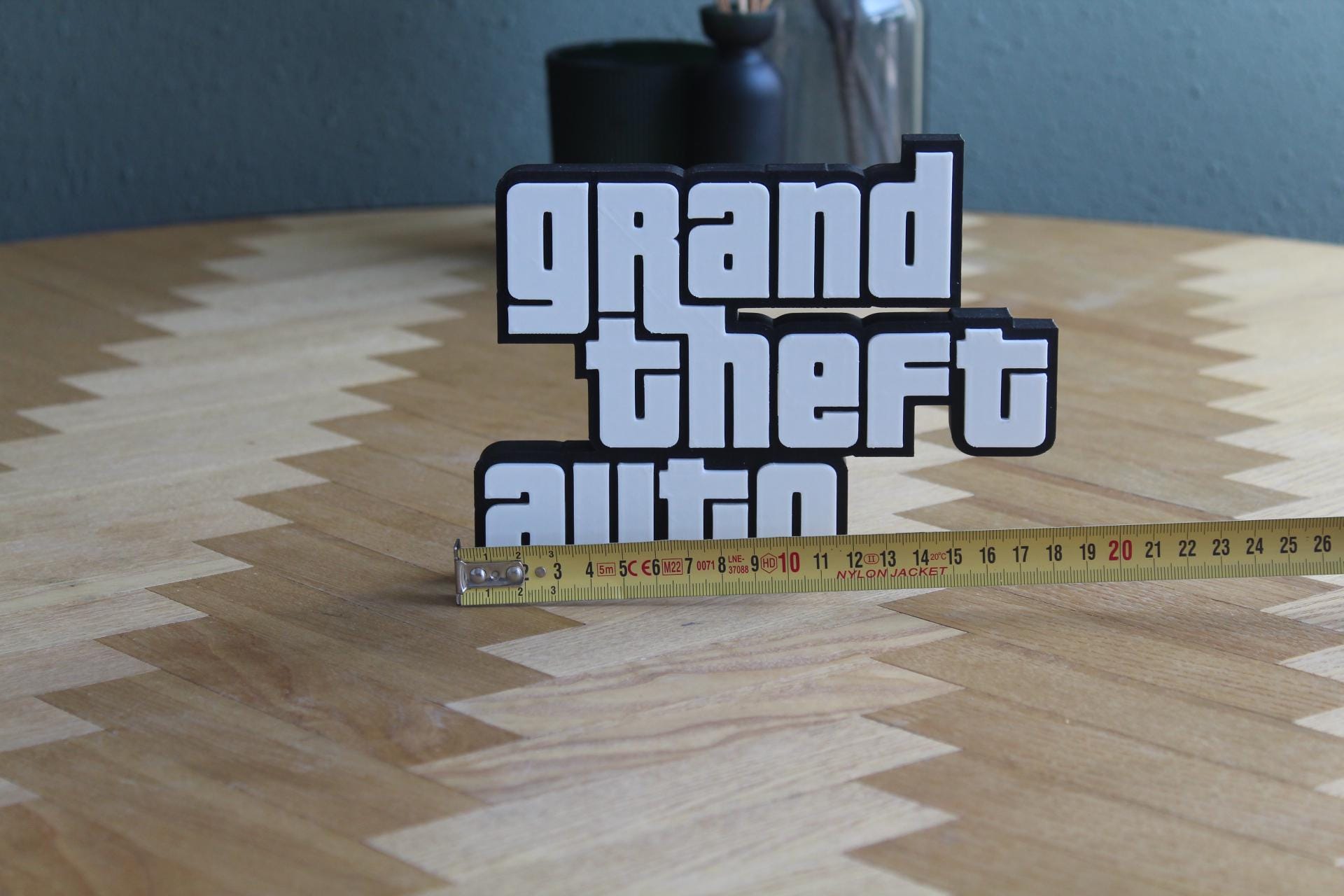GTA Logo | Trevor Philips | Michael De Santa | Franklin Clinton | Videospiel | 3D Druck Figur
