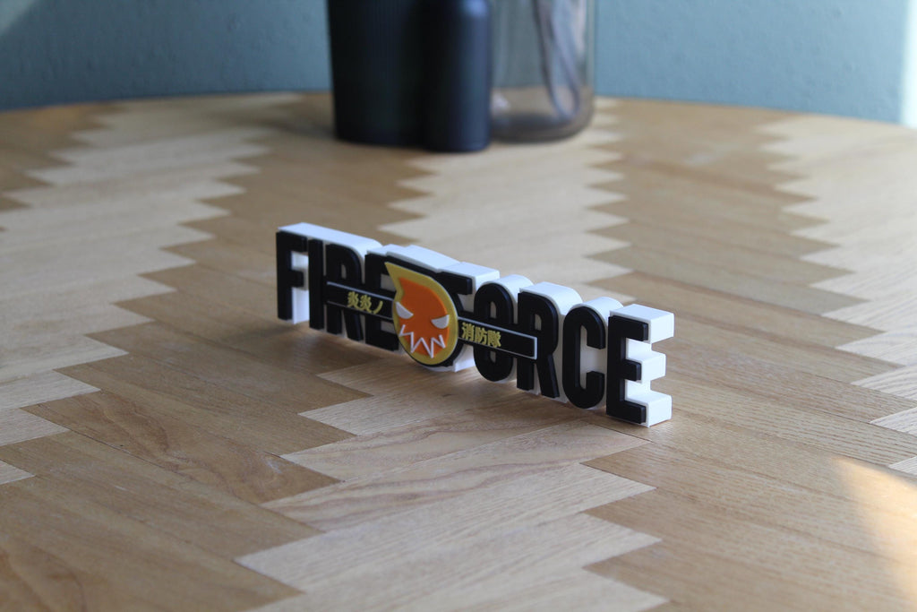 Fire Force Logo | Shinra Kusakabe | Anime Deko | Schild Wanddeko | 3D Druck Figur | Geschenkidee